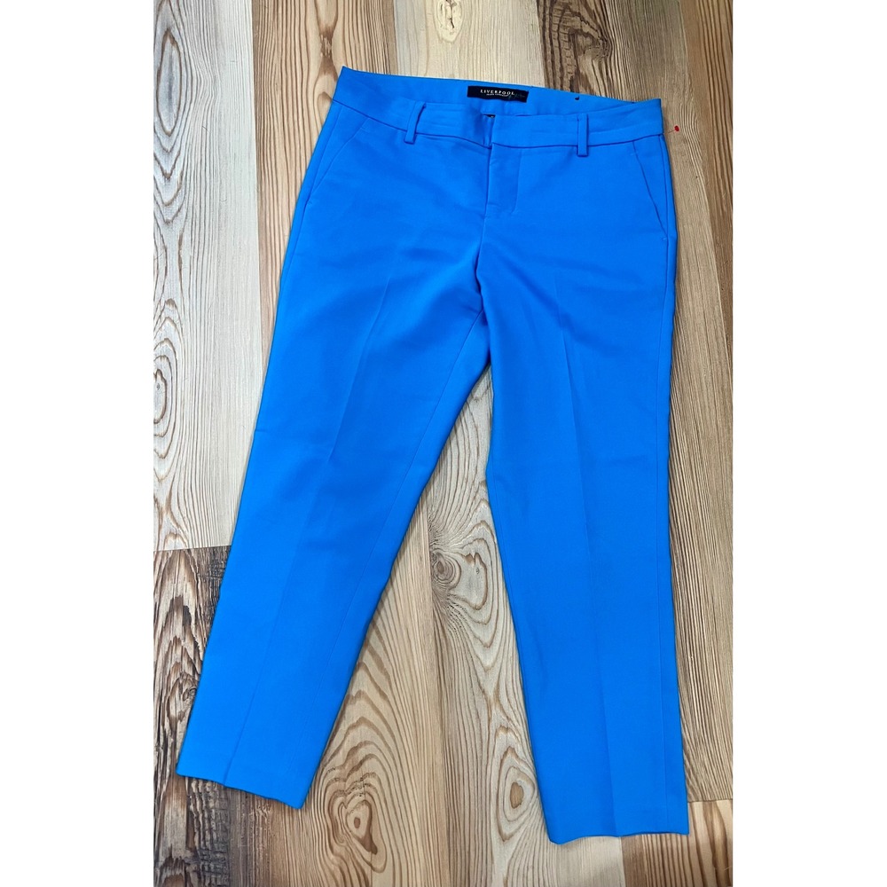Liverpool Kelsey Knit Trousers Royal Blue Petite 4P/27 Indigo Bunting Dress Pant